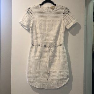 White Eyelet Michael Kors Dress